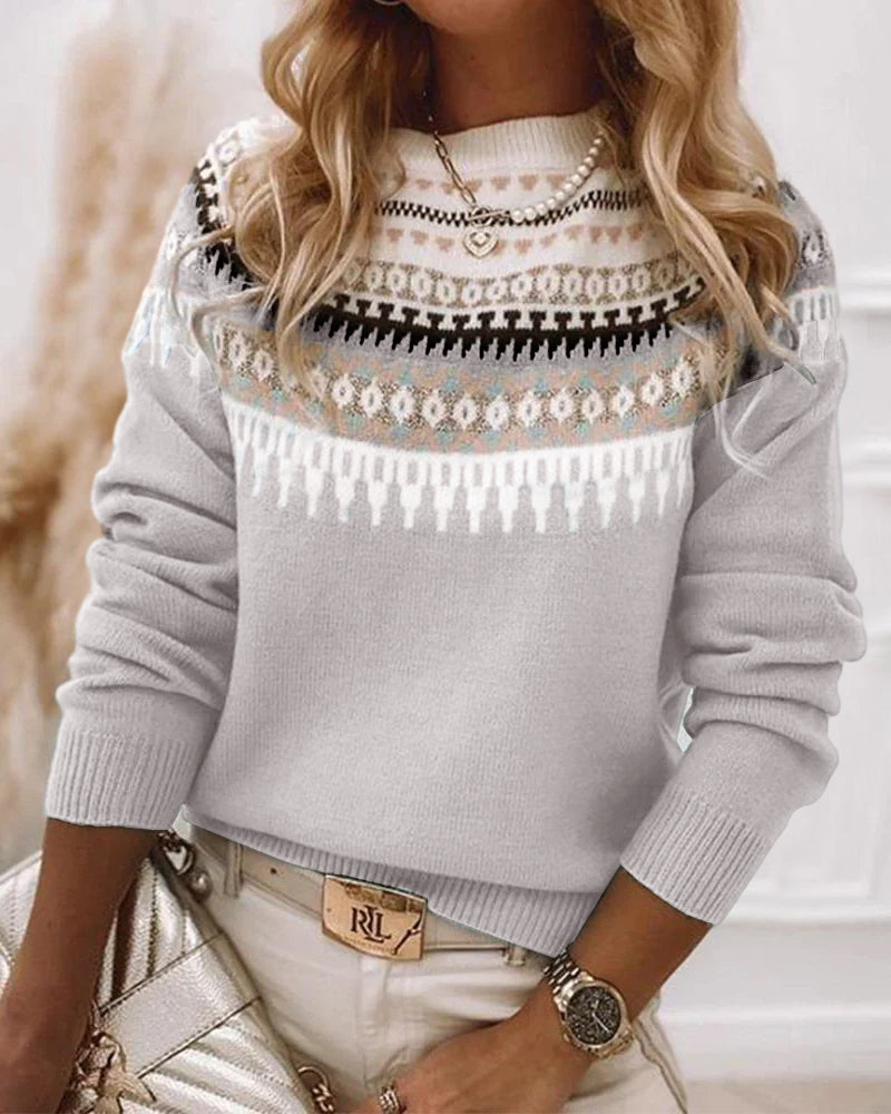 FABIENNE - NORDIC ELEGANCE KNITTED SWEATER