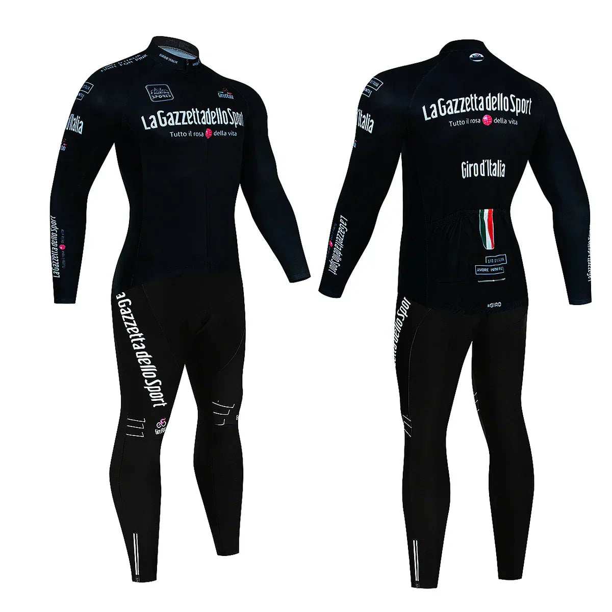 Giro d'Italia - Long-Sleeve Professional Cycling Set