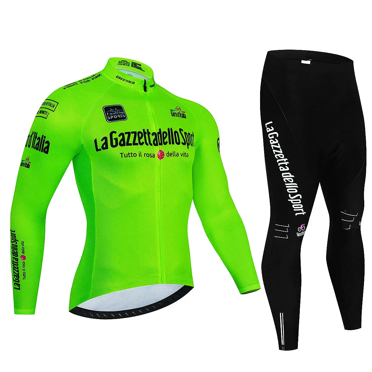 Giro d'Italia - Long-Sleeve Professional Cycling Set